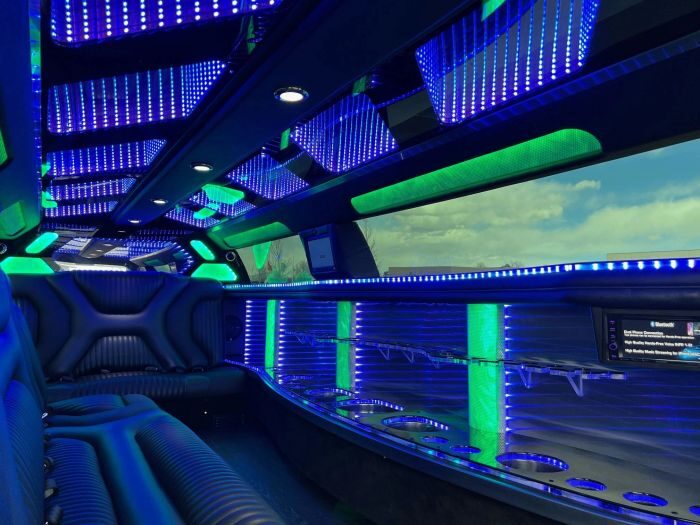 Stretch limo with LED bar – Mead limo service