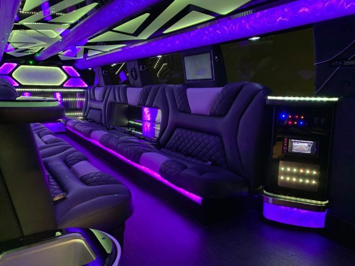 SUV limo interior – Mead limo service